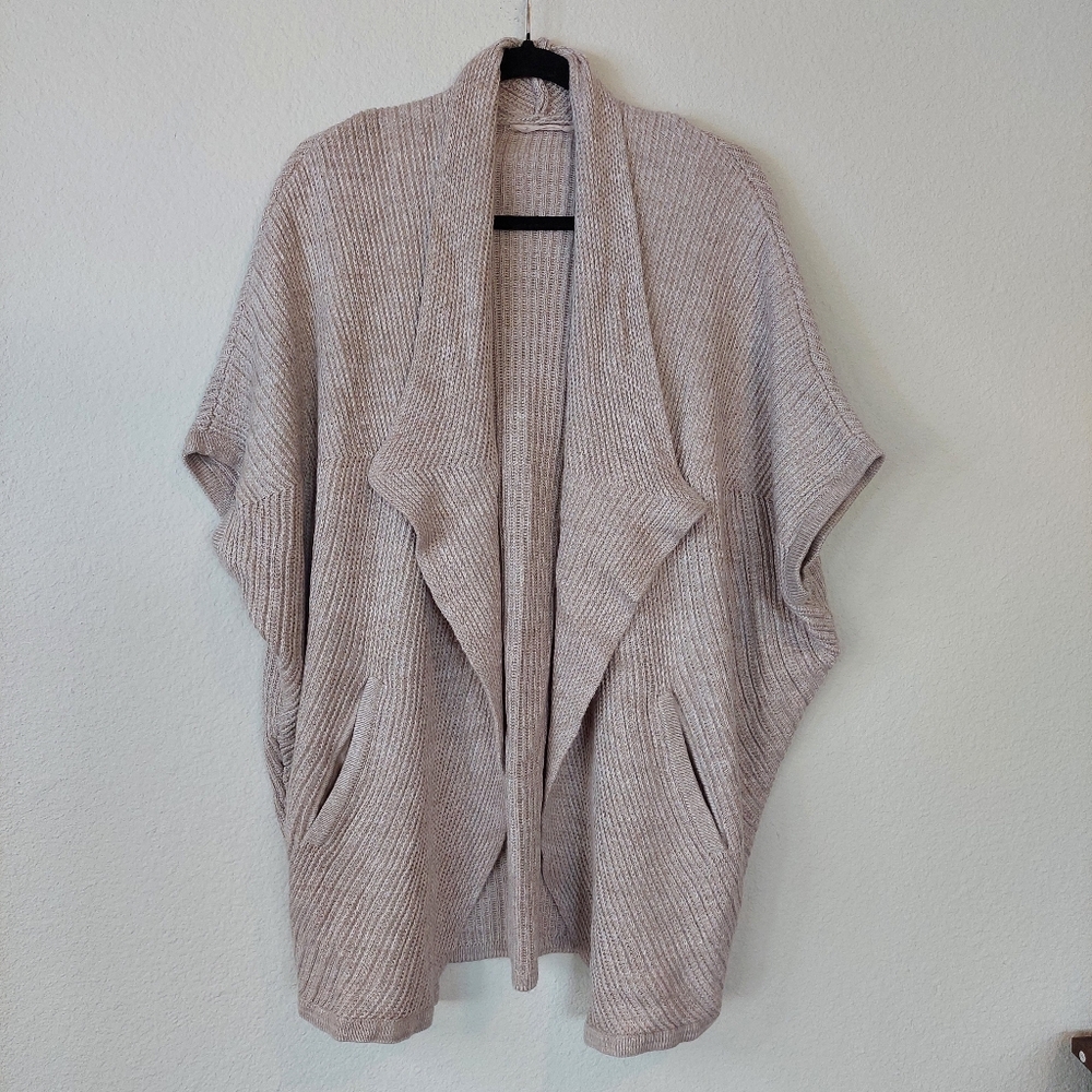 Soft Sorroundings Cashmere Blendβ Open Front Cardigan Sweater Size S/M